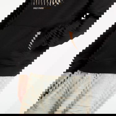 Pulover DAILY PAPER Daily Paper Light Cycle Hoodie Črna | 2521100, 1