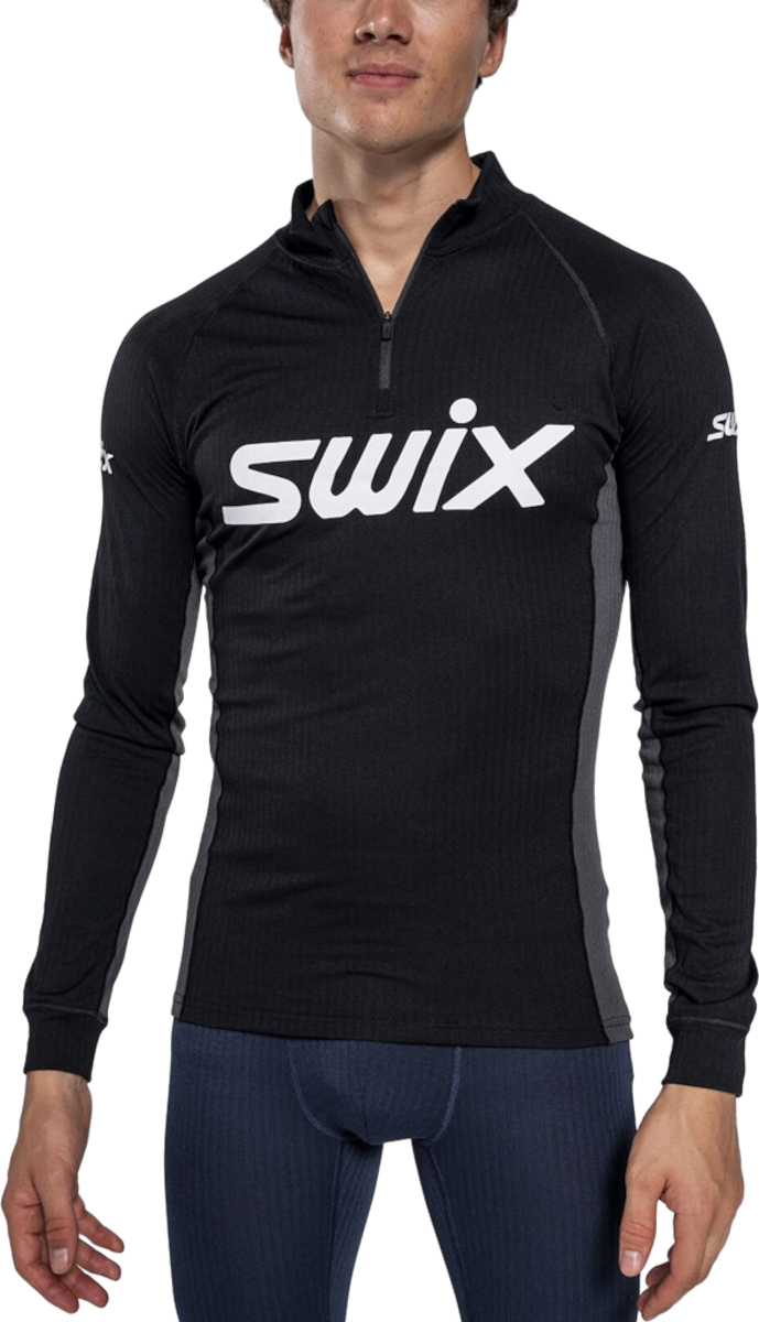 Nogavice SWIX Swix RaceX Classic Half Zip Top Črna | 10116-23-10150