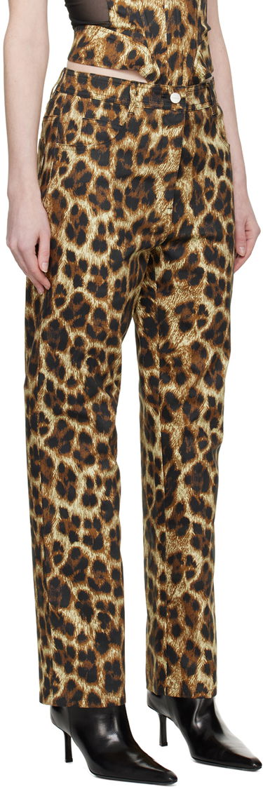 Kavbojke Miaou Miaou Junior Leopard Print Trousers Rjava | 1010SCNIK, 1