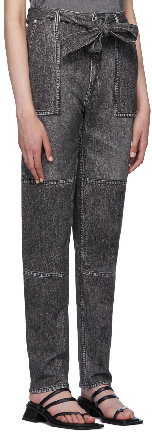 Kavbojke rag & bone Miramar Mia Denim Tie-Waist Pants Siva | WCW22P7003LF03, 1