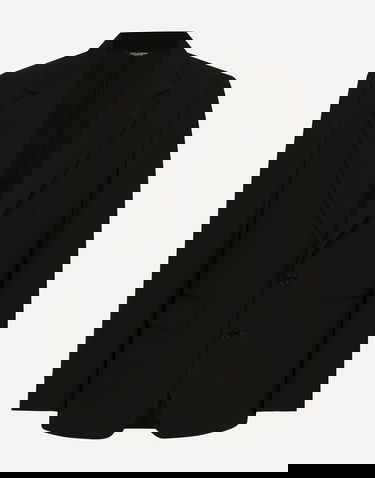 Jakna Dolce & Gabbana Wool Twill Single-breasted Blazer Črna | G2UK7TFUBBQN0000, 3