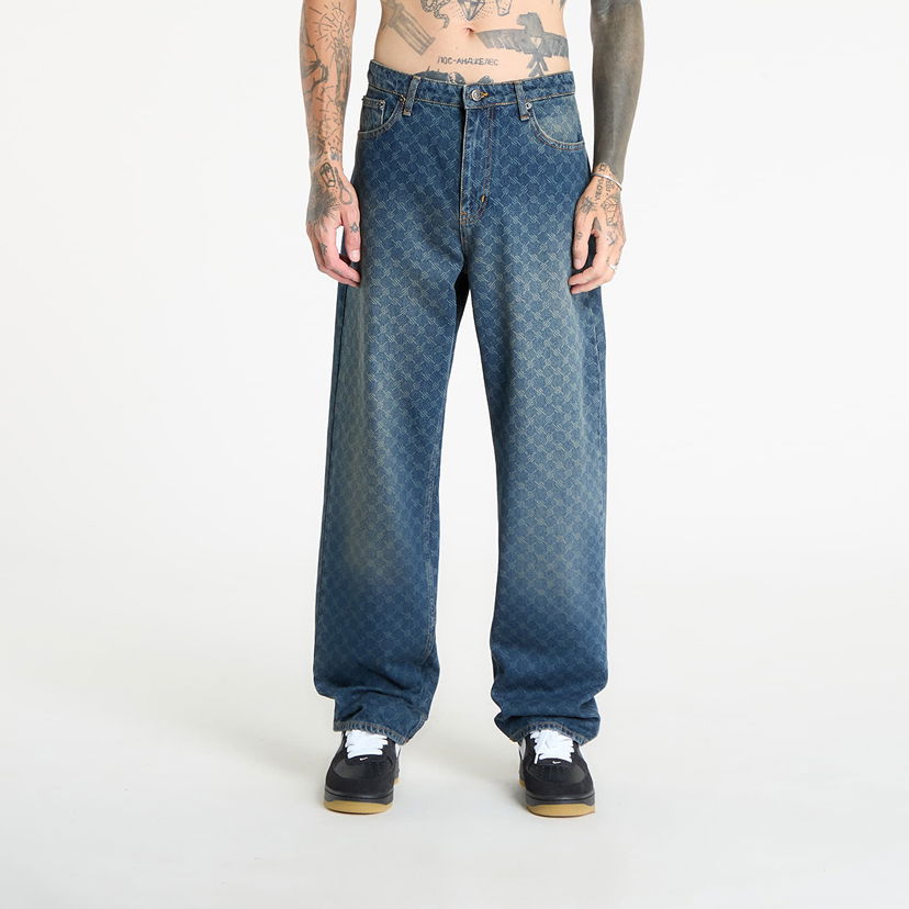 Kavbojke DAILY PAPER Daily Paper Amba Monogram Jeans Modra | 2411141