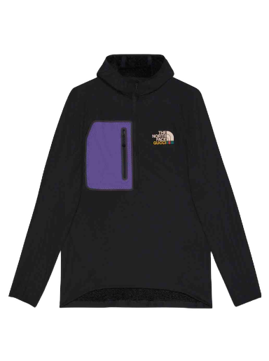 Pleteni pulover Gucci The North Face x Fleece Crewneck Črna | 663909 ZM0C1 1071