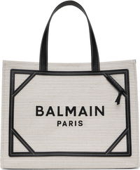 Balmain B-Army Raffia Tote