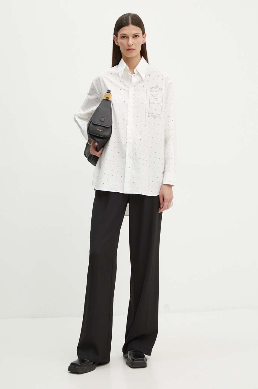 Srajce Maison Margiela MM6 Relaxed Fit Shirt with Sketch Print Bela | S52DT0014.S78157, 1