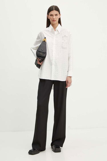 Srajce Maison Margiela MM6 Relaxed Fit Shirt with Sketch Print Bela | S52DT0014.S78157, 1