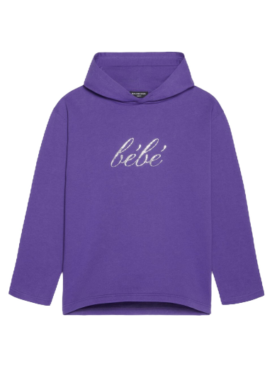 Pulover Balenciaga Bebe Cropped Hoodie Lila | 670946TLVH50553