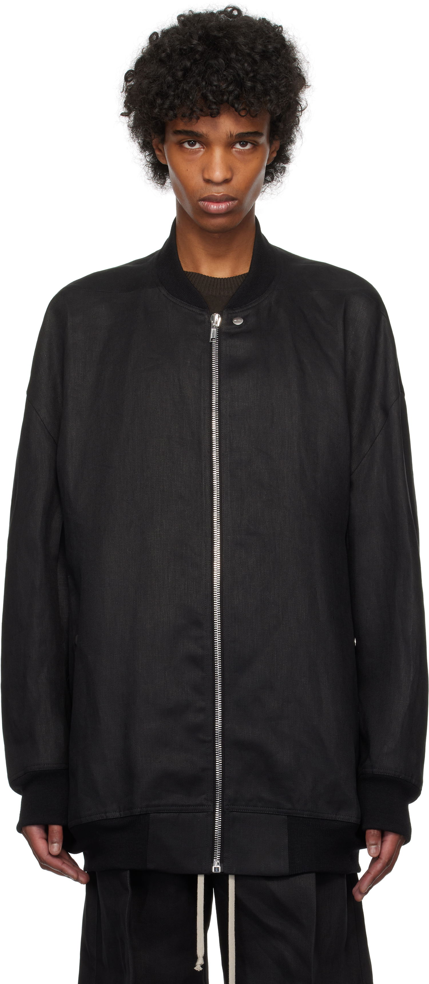 Bomber jakna Rick Owens Rick Owens Hollywood Jumbo Flight Bomber Jacket Črna | RU01E5793 TWL, 0