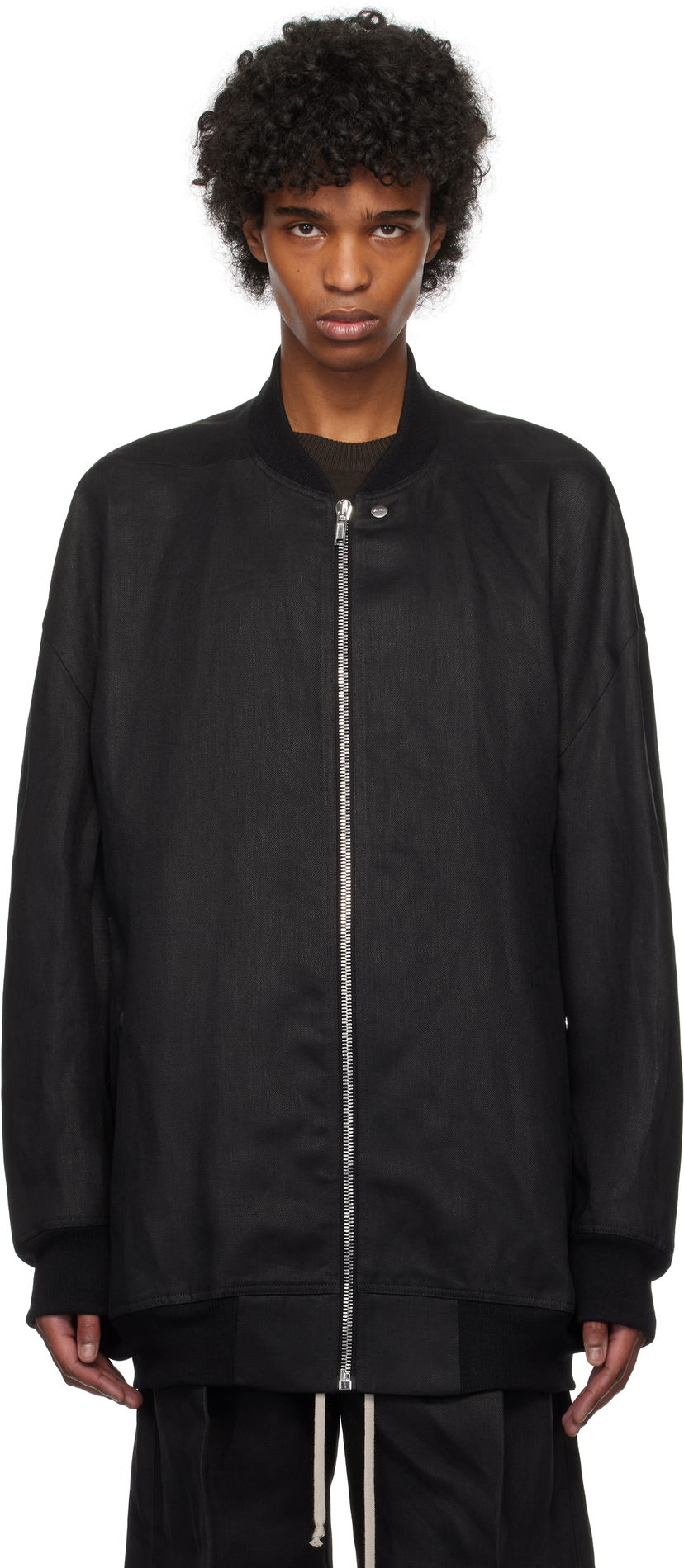 Bomber jakna Rick Owens Rick Owens Hollywood Jumbo Flight Bomber Jacket Črna | RU01E5793 TWL