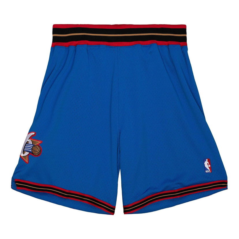 Kratke hlače Mitchell & Ness Mitchell & Ness Philadelphia 76ers Authentic Basketball Shorts Modra | ASHRGS18130-P76ROYA99
