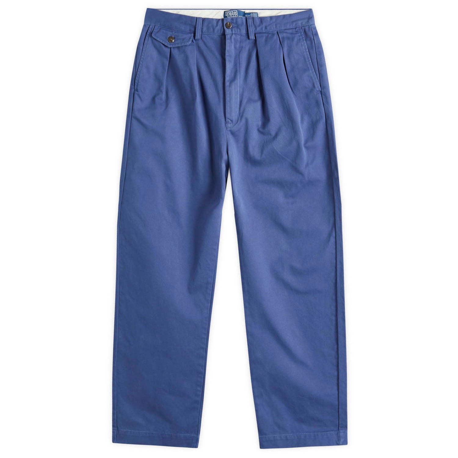 Hlače Polo by Ralph Lauren Ralph Lauren Whitman Pleated Chino Trousers 30" Modra | 710850209016, 1
