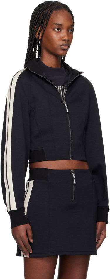 Trenirka Palm Angels Palm Angels Neoprene Cropped Track Jacket Mornarica | PWEA127S25FAB0011003, 1