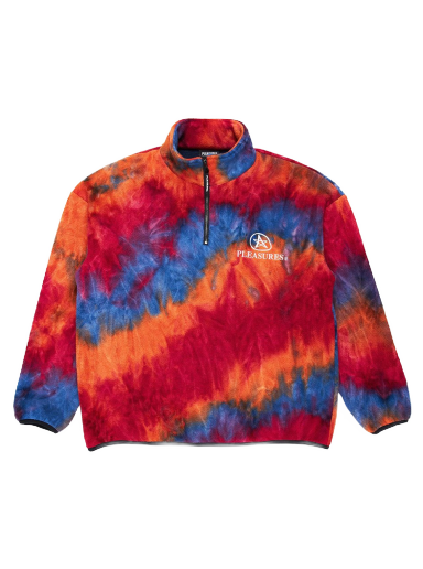Pulover Pleasures Orange Caffeine Polar Fleece Quarter Zip Sweatshirt Večbarvna | P21F011