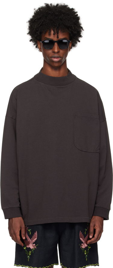Pleteni pulover Bode Bode Barry Mockneck T-Shirt Rjava | MRF24CS027, 0
