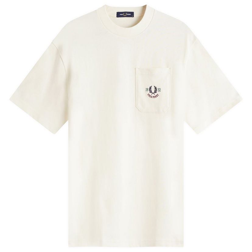 Majica Fred Perry Fred Perry Relaxed Fit 1952 Pocket T-Shirt Bela | M9827-560