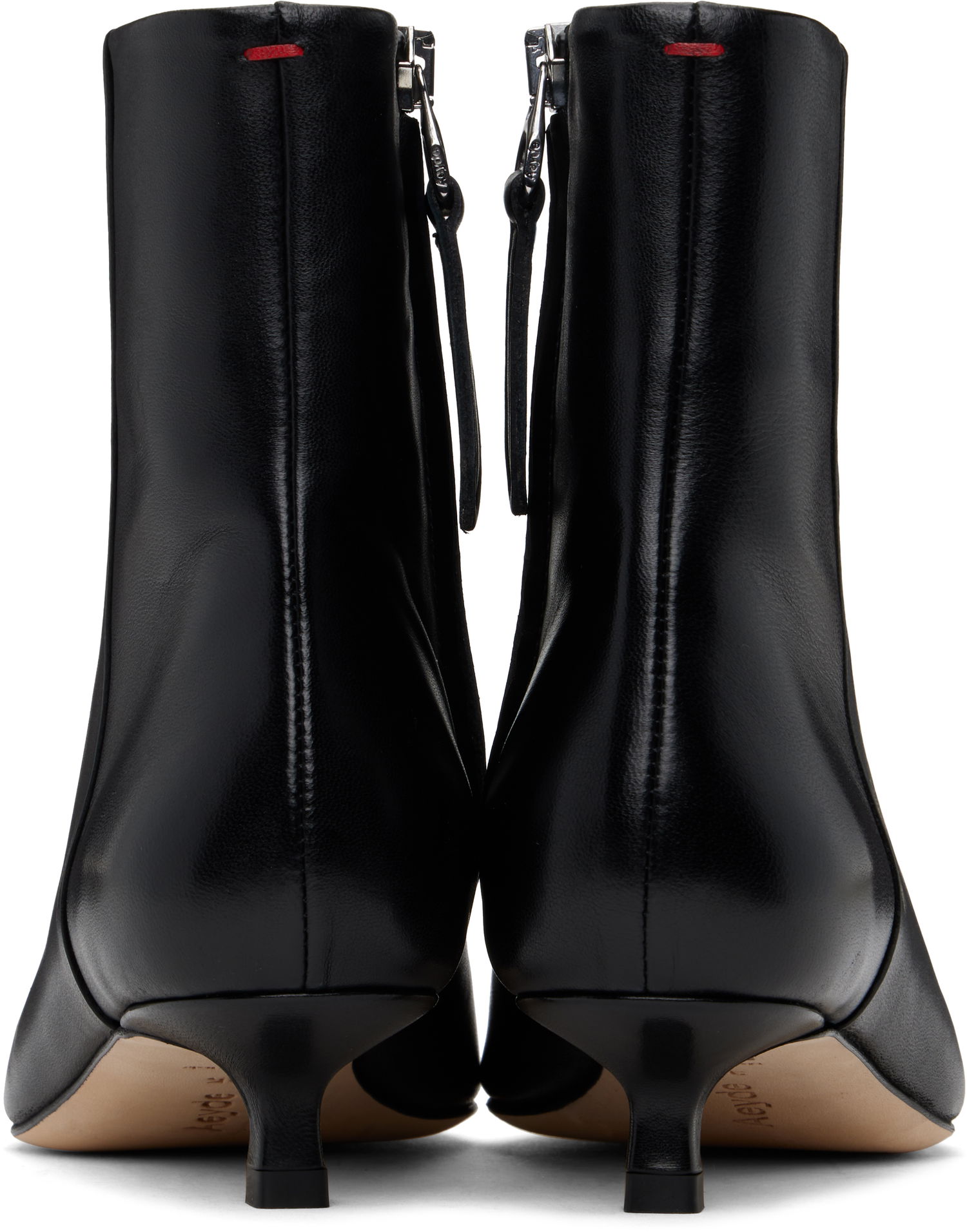 Oblačila Aeyde Aeyde Sofie Leather Ankle Boots Črna | A11-AB-RMAP35KT-0122-800-007, 1