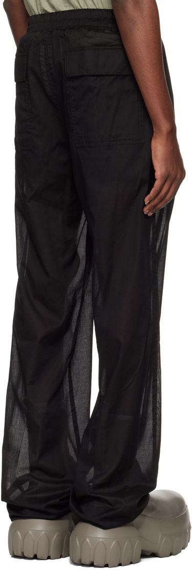Hlače Rick Owens Rick Owens Hollywood Dietrich Drawstring Trousers Črna | RU01E5378 CV, 2