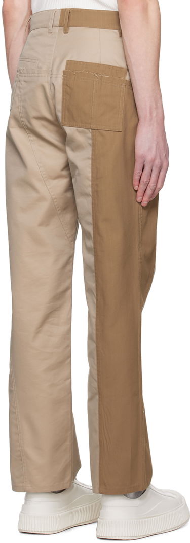 Cargo hlače Feng Chen Wang Feng Chen Wang Paneled Trousers Bež | FUS15TR02, 2