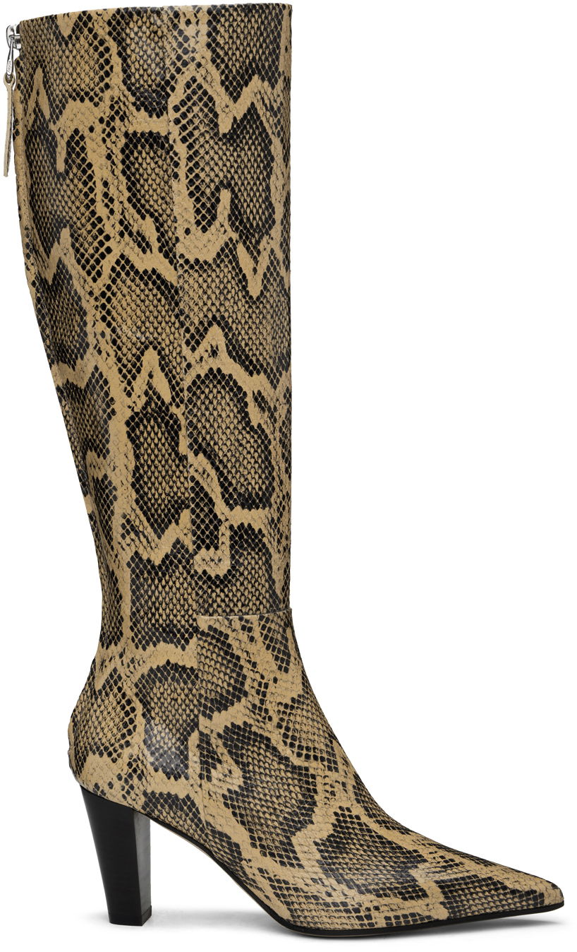 Oblačila Aeyde Aeyde Cecilia Tall Boots Bež | A11-KB-PECP75BL83-FW24-957-064, 0