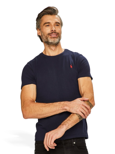 Majica Polo by Ralph Lauren Custom Fit Tee Mornarica | 710680785004