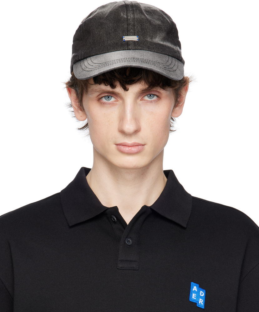 Polo majica ADER ERROR ADER error Faded Baseball Cap Črna | BO01SSHW0210BK