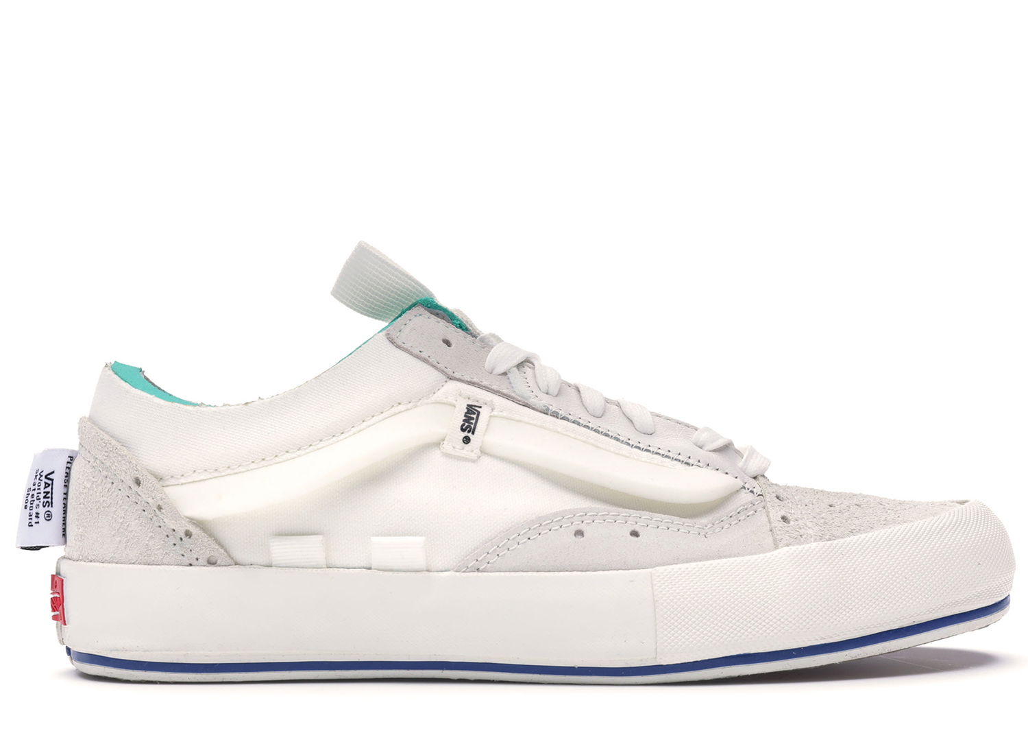 Superge in čevlji Vans Old Skool Cap Deconstructed Marshmallow Bela | VN0A45K1VRW, 0