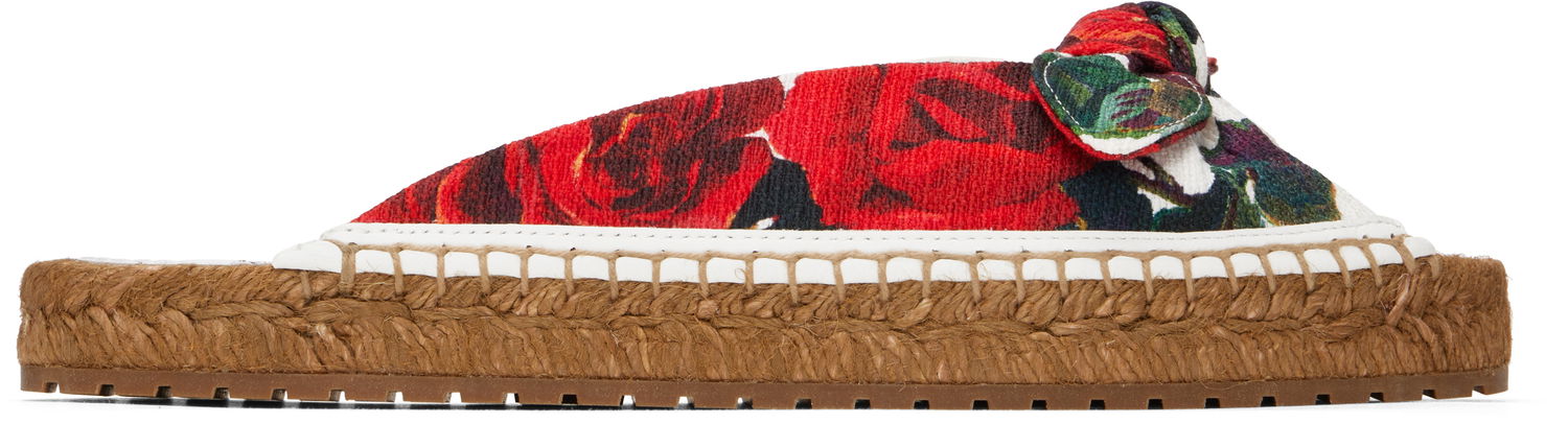 Oblačila Dolce & Gabbana Dolce&Gabbana Espadrilles Flat Sandals Večbarvna | CE0149 A6514, 0