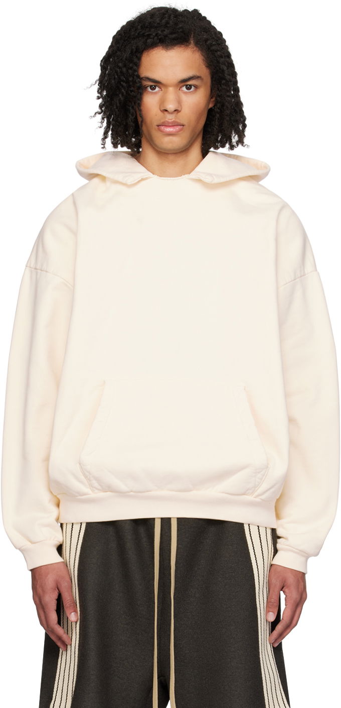 Pulover Fear of God Off-White Patch Hoodie Bela | FG850-060FLC