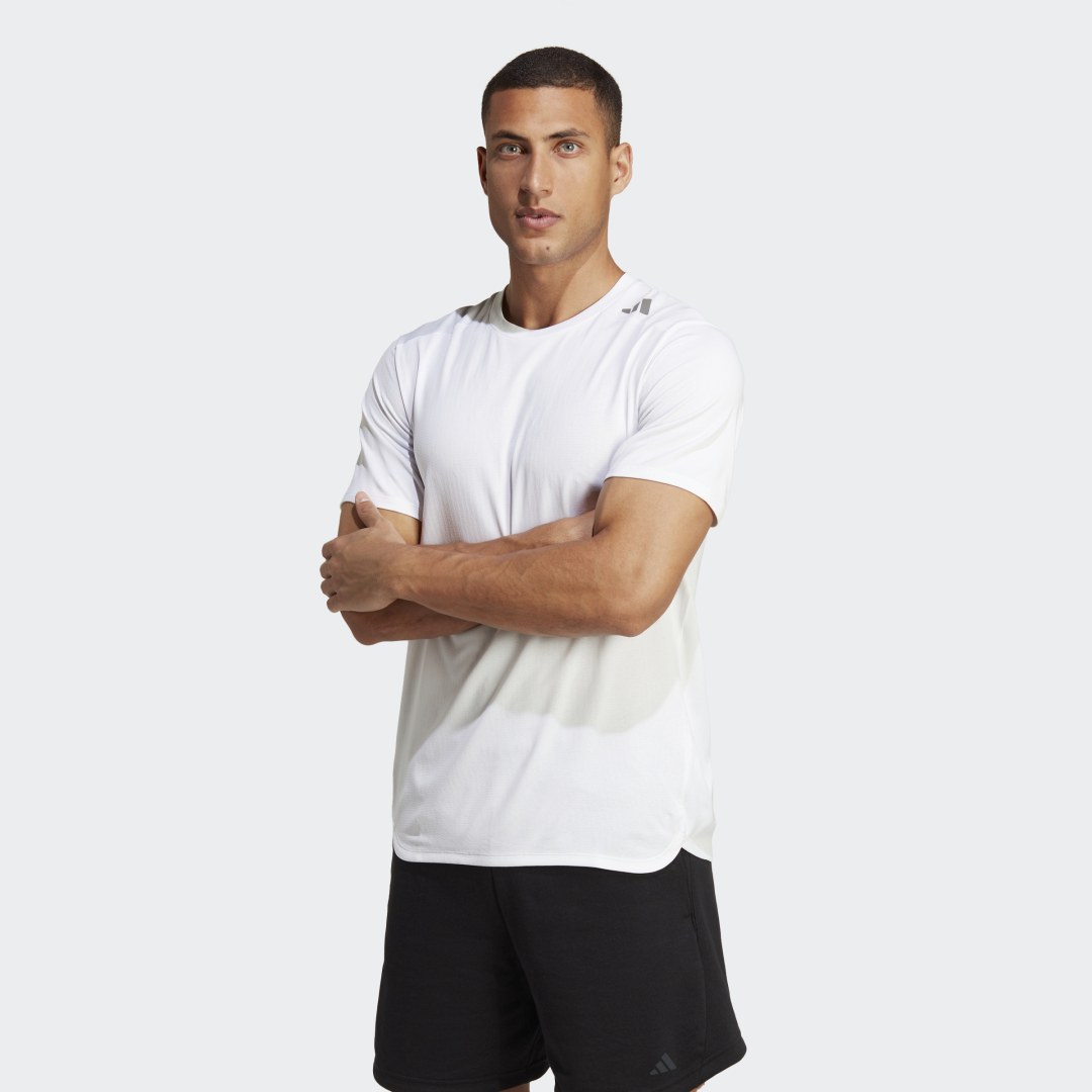 Majica adidas Performance Designed 4 Training HEAT.RDY HIIT Training Tee Bela | IB9096, 0