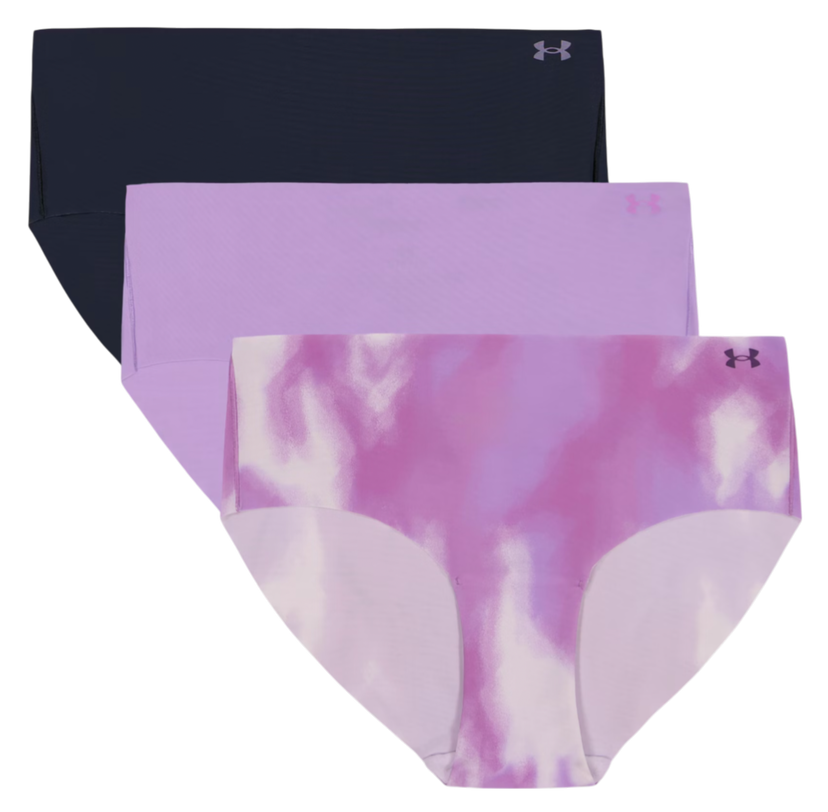 Spodnjice Under Armour Under Armour Solid 3-Pack Hipster Underwear Lila | 1383896-575