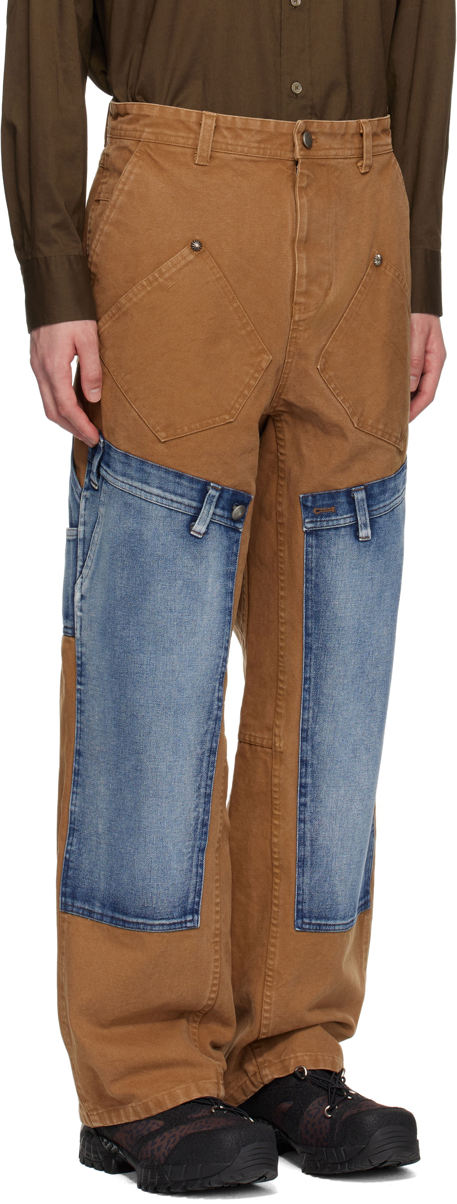 Kavbojke Andersson Bell Andersson Bell Re-Make Carpenter Jeans Rjava | apa810u, 1