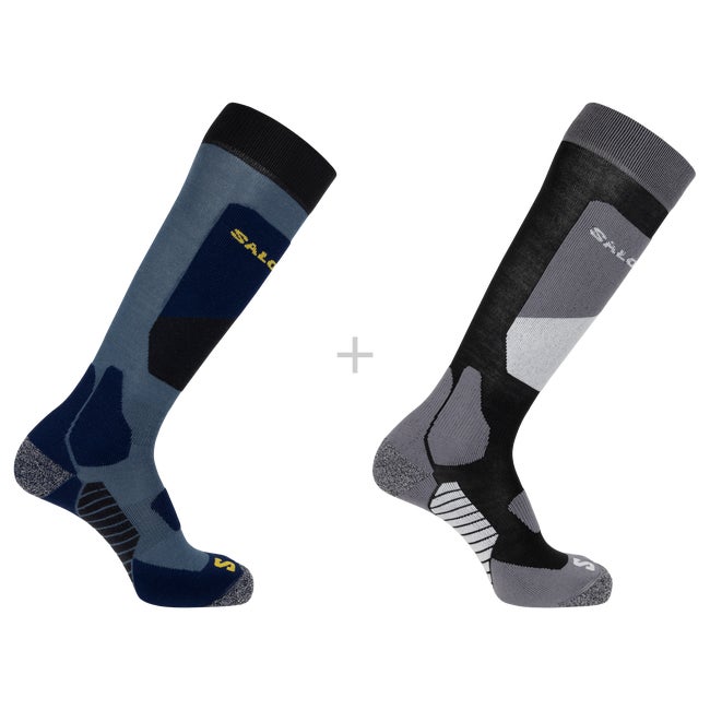 Nogavice Salomon 2-Pack Performance Ski Socks Modra | LC2377800