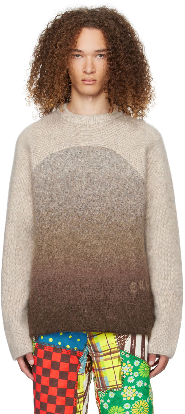 Pleteni pulover ERL Gradient Knit Sweater Rjava | ERL07N201, 0