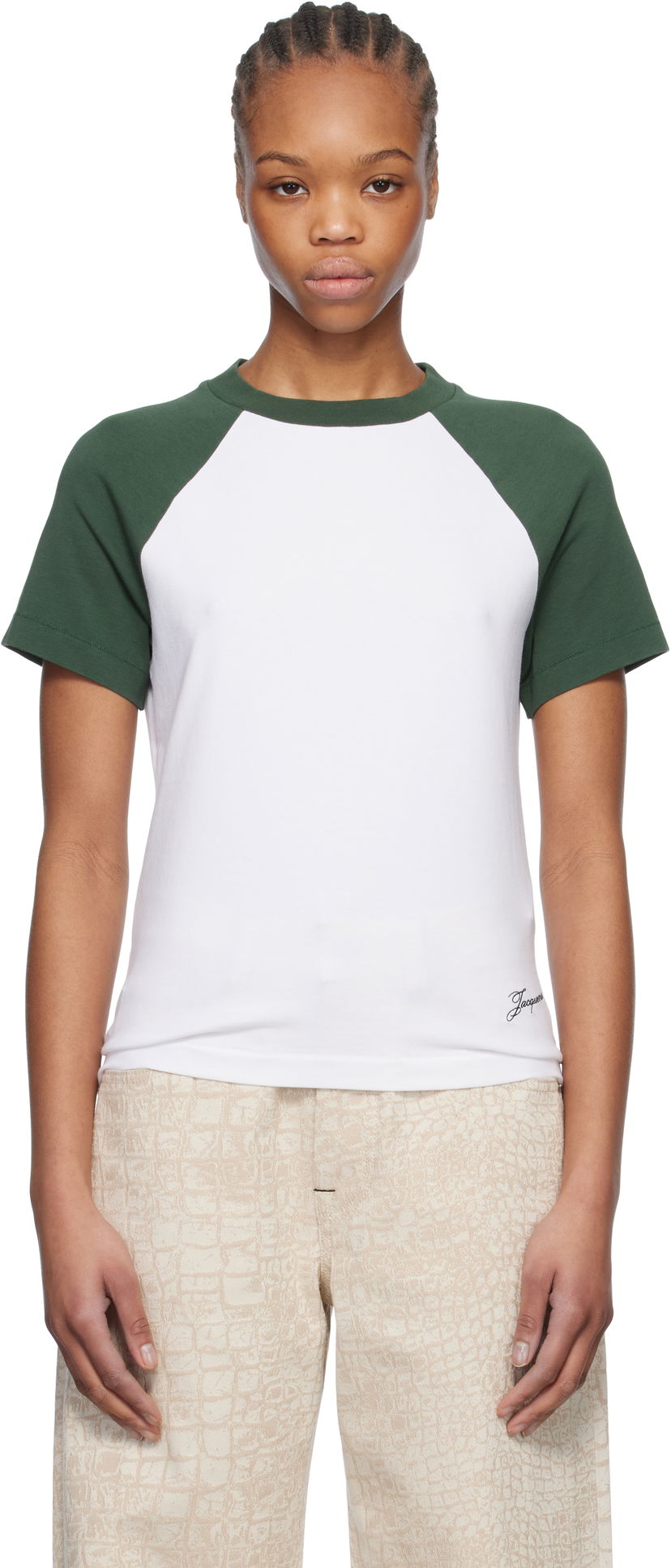 Majica Jacquemus Jacquemus La Croisière 'The Baseball Mini' T-Shirt Bela | 25E251JS205-2031