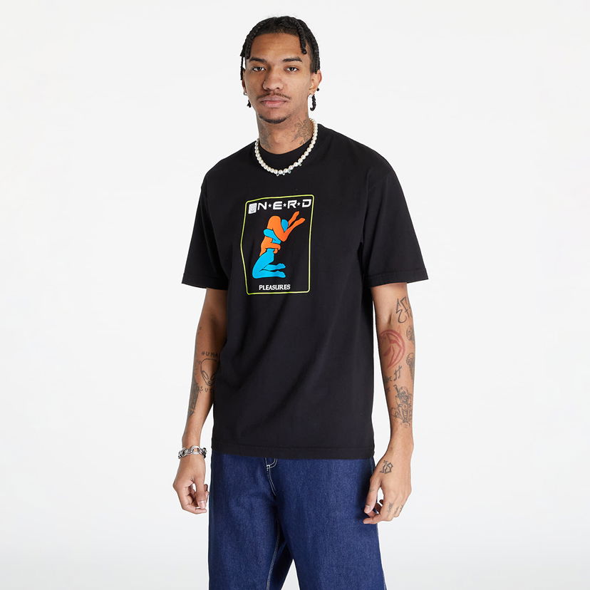 Majica Pleasures x N.E.R.D Provider Črna | P23N005 BLACK
