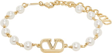 Zapestnica Valentino Valentino Garavani VLogo Signature Pearl Bracelet Kovinski | 6W2J0G16UXM, 0