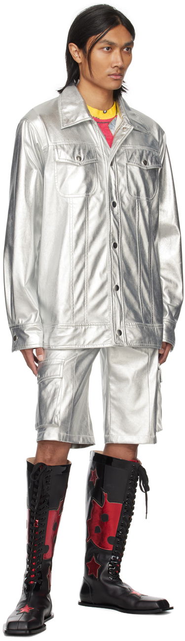 Jakna Anna Sui Buttoned Metallic Jacket Kovinski | M1124L31, 3