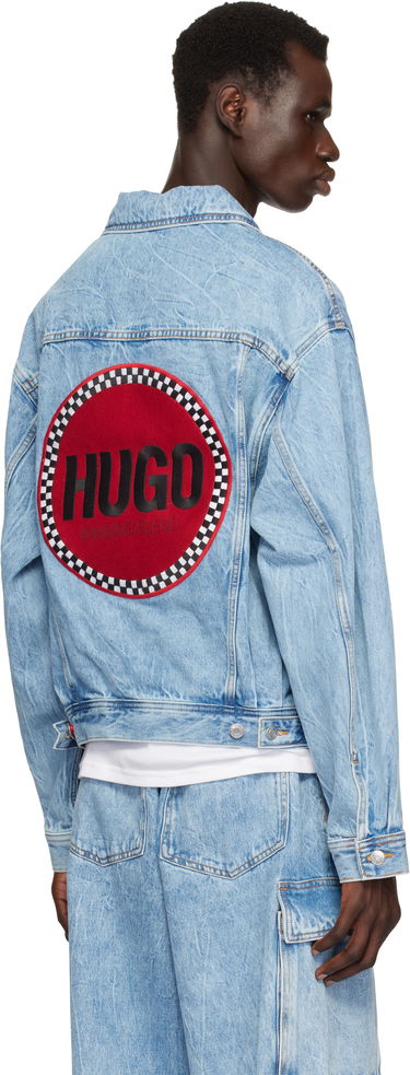 Jakna BOSS HUGO Faded Denim Jacket Modra | 50539200, 2