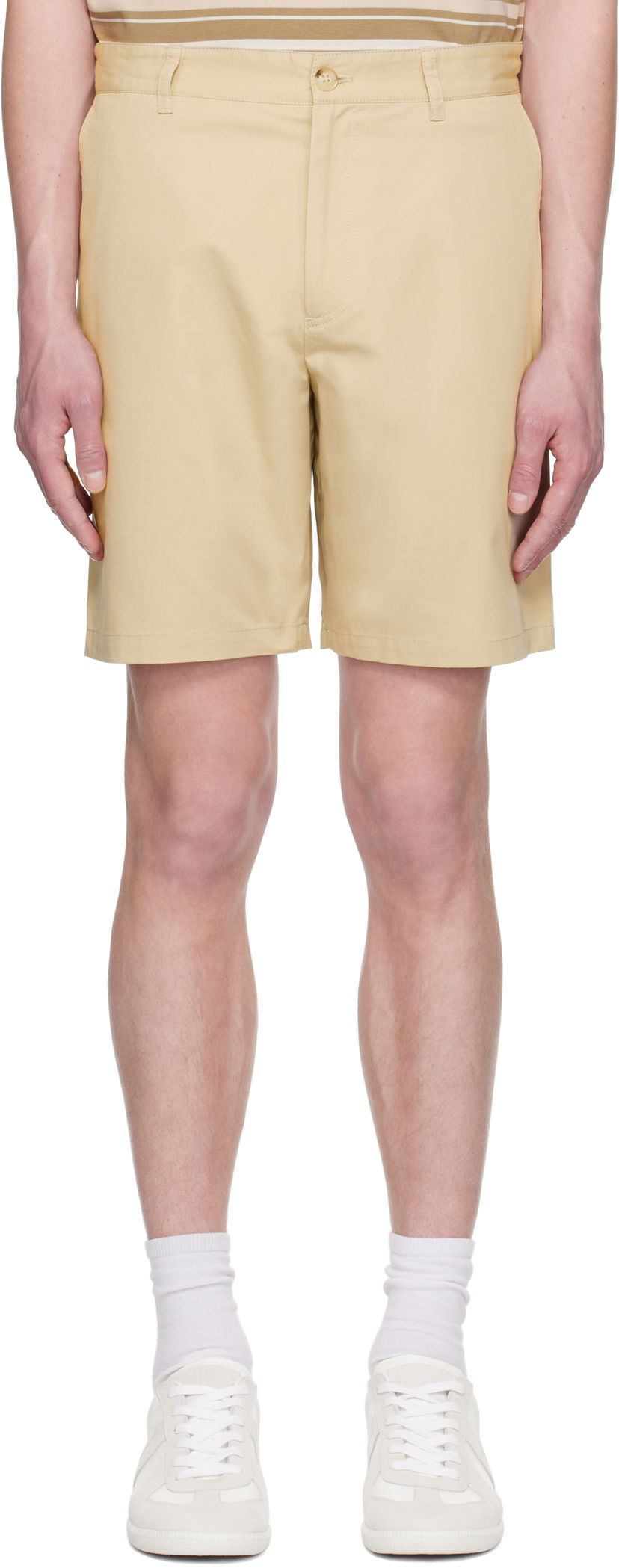Kratke hlače MAISON KITSUNÉ Maison Kitsuné Casual Shorts Bež | OM01413WW9031