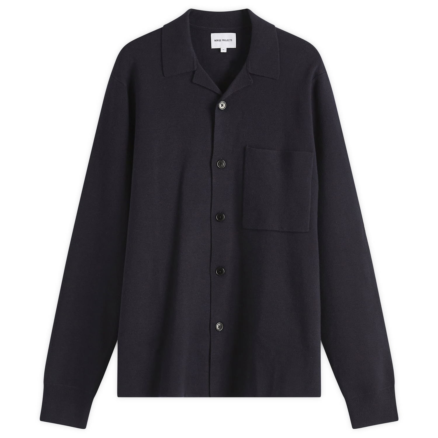 Srajce NORSE PROJECTS Norse Projects Nicolai Merino Cotton Cardigan, Size Large Mornarica | N45-0619-7004, 0