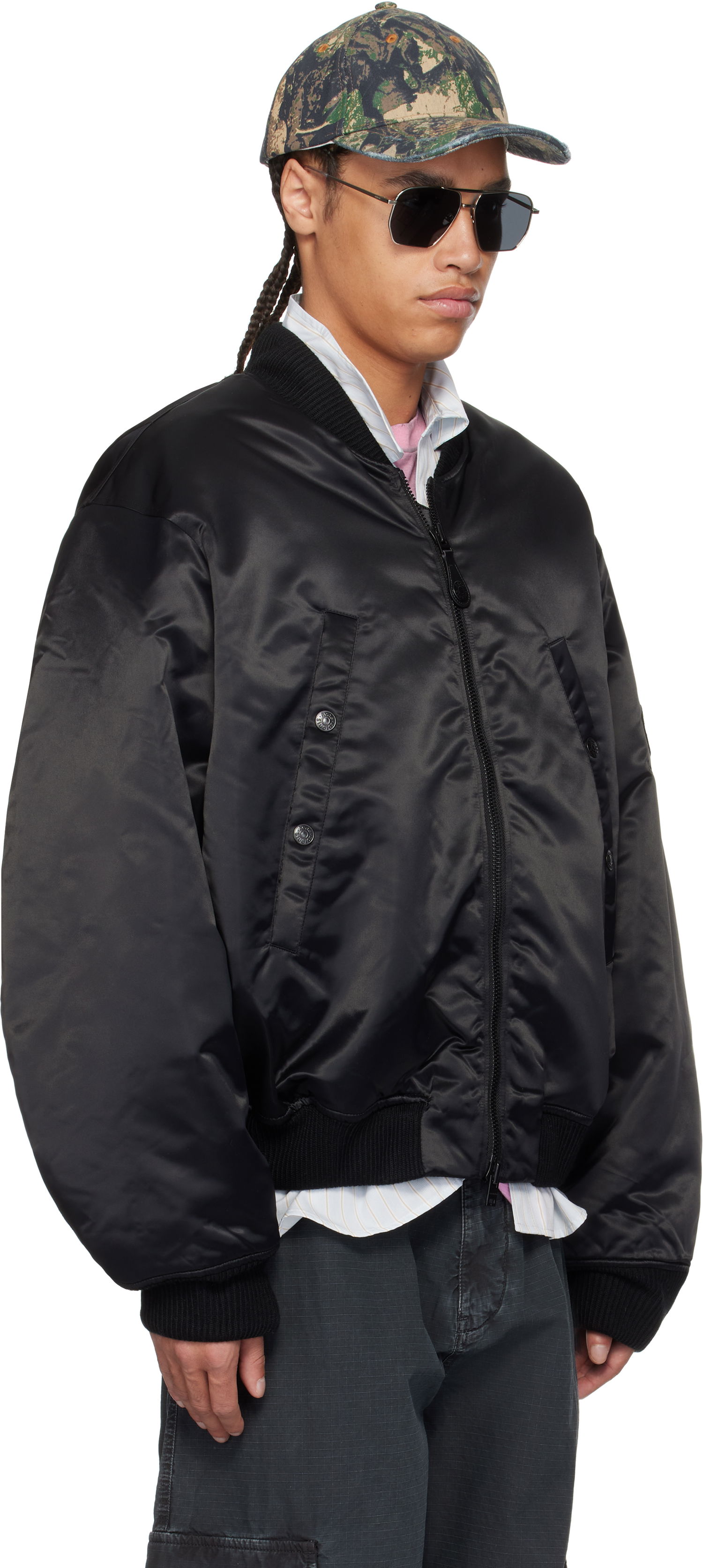 Bomber jakna Acne Studios Acne Studios Logogram Bomber Jacket Črna | B90819-, 1