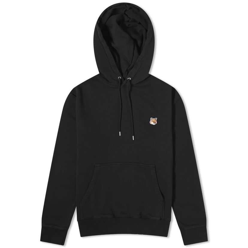 Pulover MAISON KITSUNÉ Patch Regular Hoodie Črna | LM00702KM0001-P199