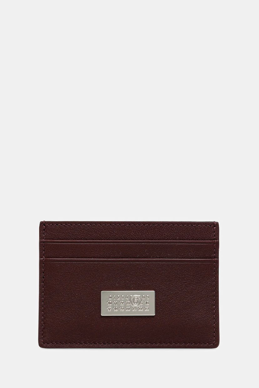 Denarnica Maison Margiela MM6 Maison Margiela Leather Card Holder Bordo | SA5UI0026.P8332.T5016