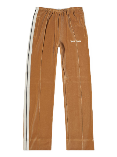 Trenirka Palm Angels Velvet Loose Track Pants Bež | PWCJ010F23FAB0026103