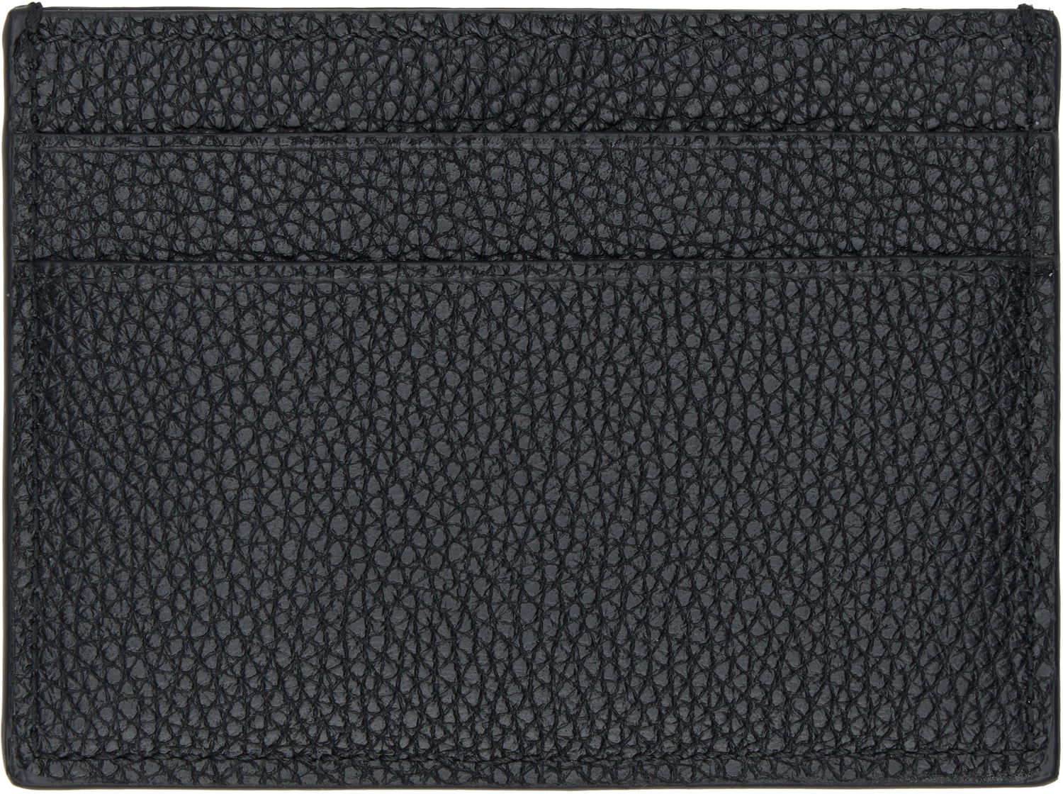 Denarnica Balenciaga Textured Leather Card Holder Črna | 806637 2ABDD, 1