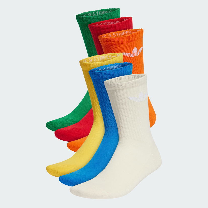 Nogavice adidas Originals Trefoil Cushion Crew Socks –⁠ 6 pairs Večbarvna | IT7571