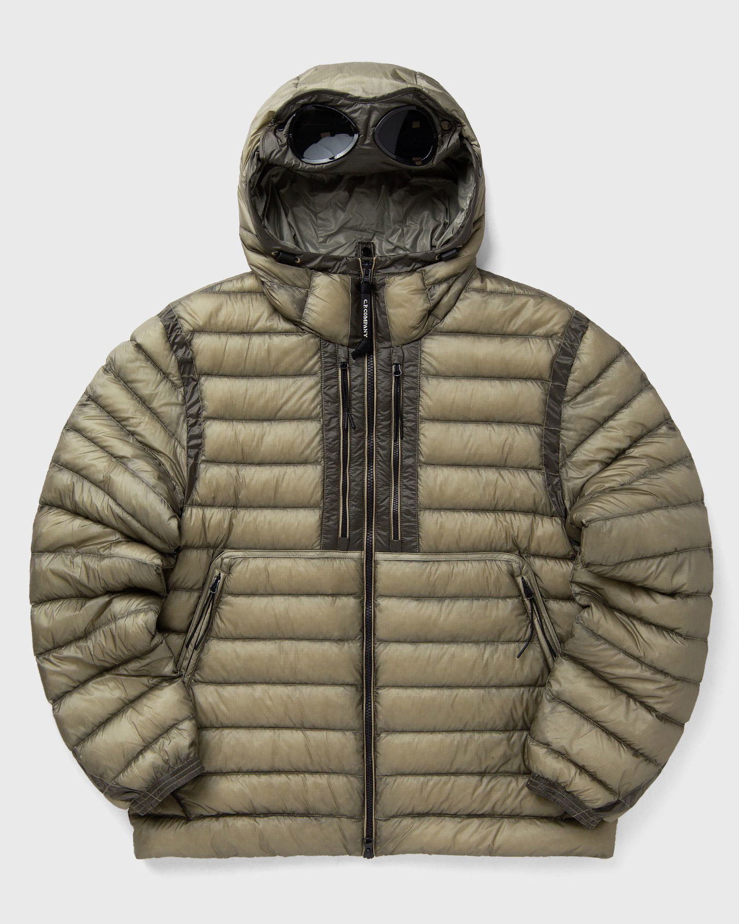 Puhovka C.P. Company Goggles Hooded Down Jacket Zelena | 19CMOW031A110416A-356, 0