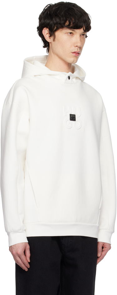 Pulover BOSS Hugo Stacked Logos Interlock Hoodie Bela | 50530191, 1