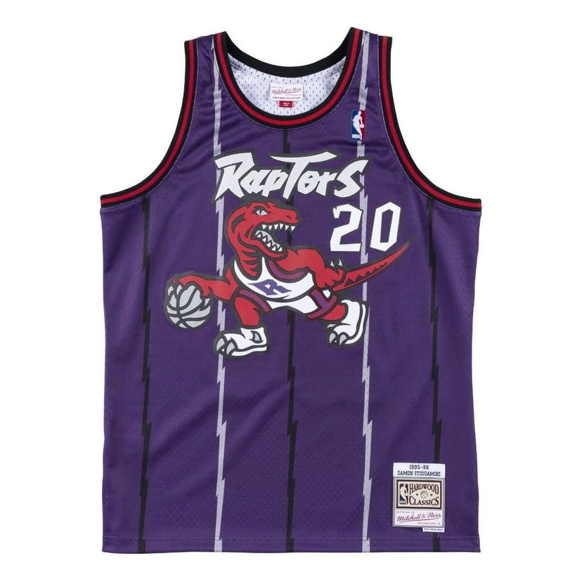 Dres Mitchell & Ness Mitchell & Ness x NBA Toronto Raptors Damon Stoudamire Swingman Jersey Lila | SMJYGS18379-TRAPURP95DSD