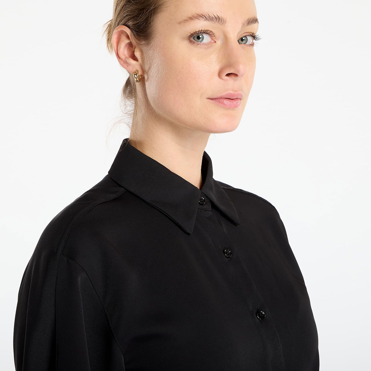Srajce Samsoe Samsoe Samargot Short Sleeve Collared Button-Up Shirt Črna | F25300084_CLR000021, 1